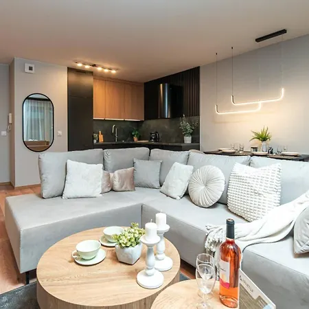 Apartly - Cisza W Nowoczesnym Stylu & Parking Apartman Szczecin