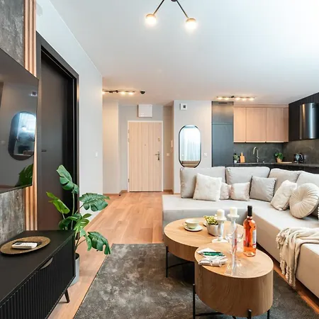 Apartment Apartly - Cisza W Nowoczesnym Stylu & Parking Stettin